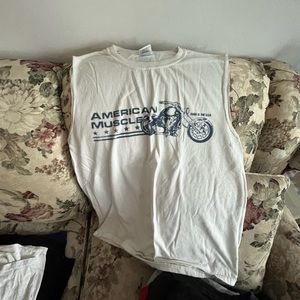 Vintage motorcycle tank top